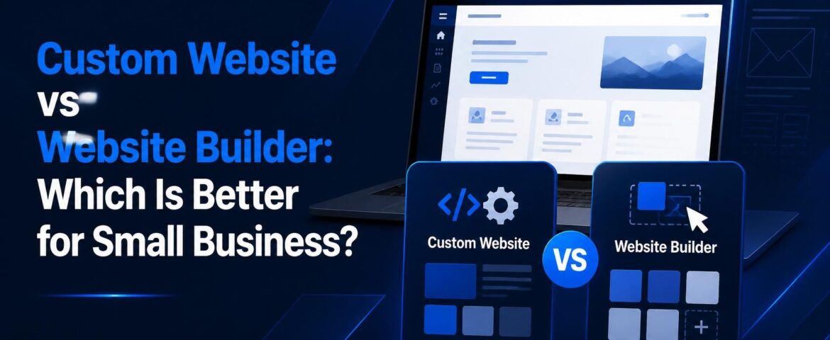Custom website vs website builder for small business