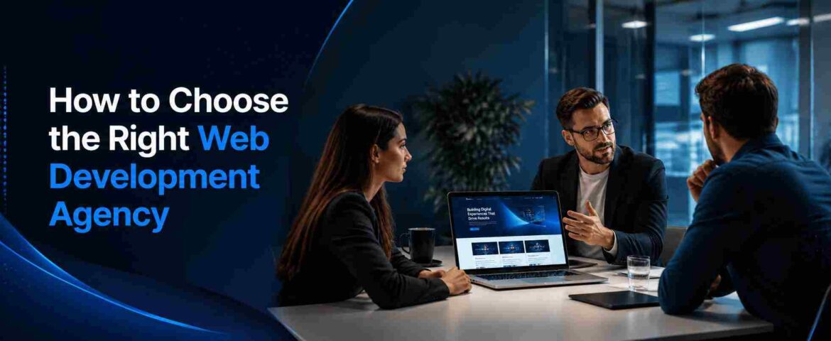 Featured image for a guide on how to choose the right web development agency